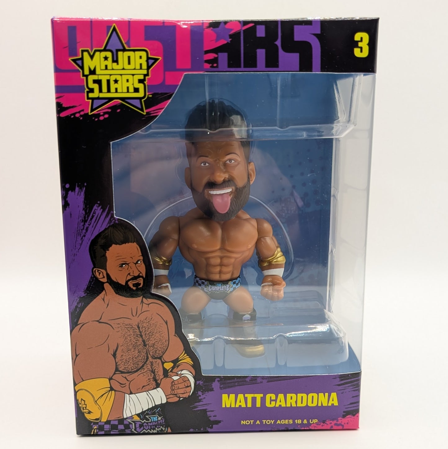 Major Stars 1 - Set of 4 (Brian Myers, Danhausen, Macho Man Randy Savage, & Matt Cardona)