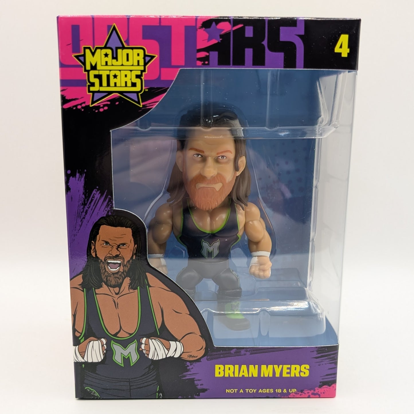 Major Stars 1 - Set of 4 (Brian Myers, Danhausen, Macho Man Randy Savage, & Matt Cardona)