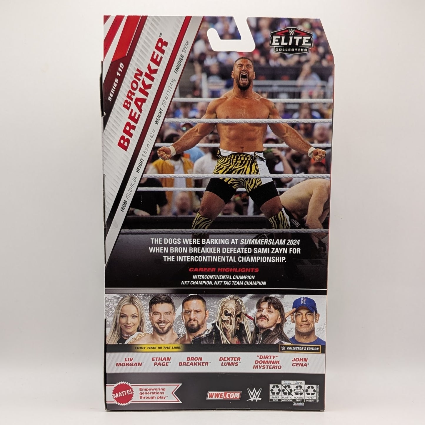 Elite 119 - Set of 5 (Bron Breakker, Dexter Lumis, Dominik Mysterio, Ethan Page, & Liv Morgan)