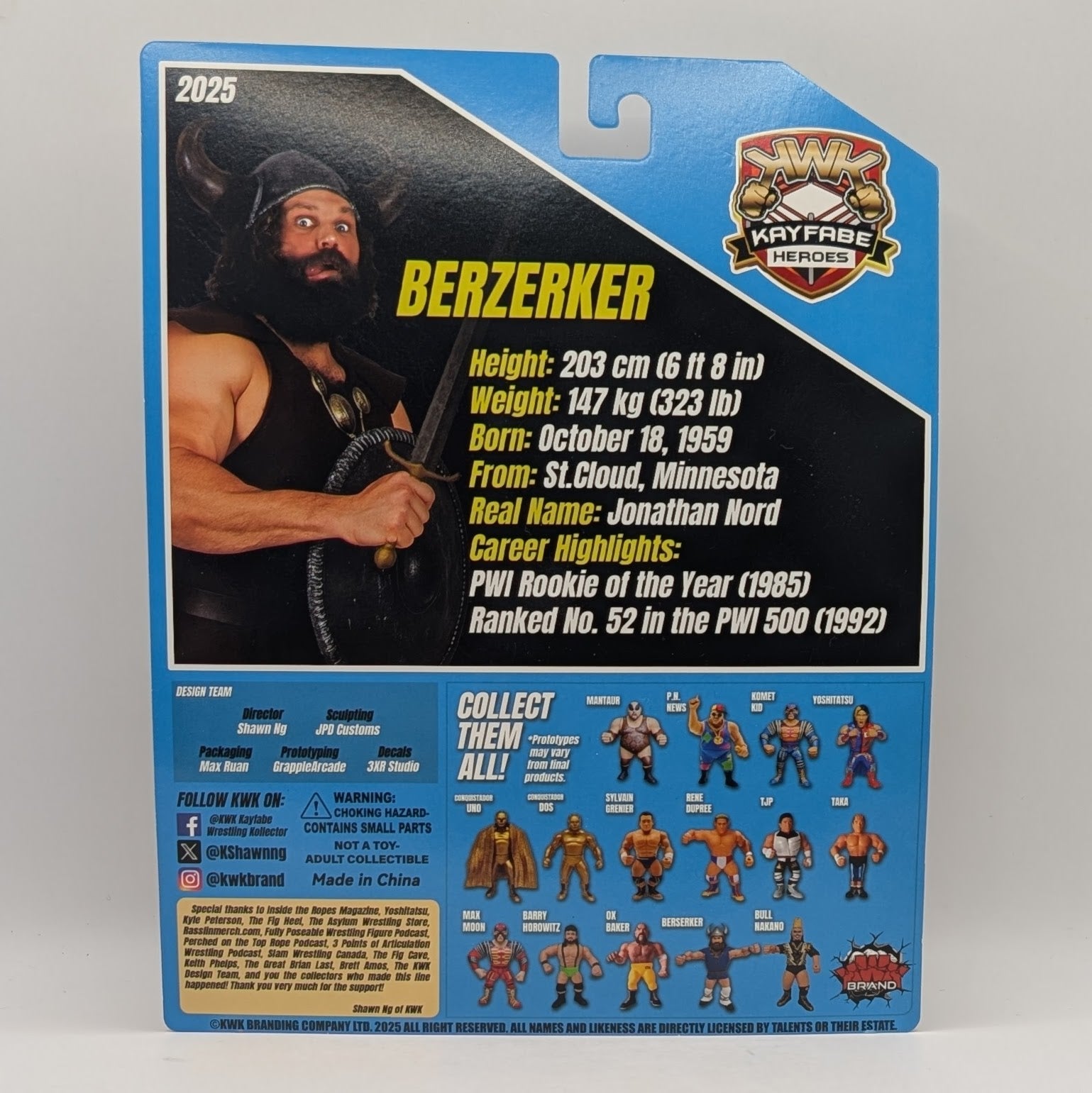 KWK 2025 Kayfabe Heroes Berzerker – J+J Figures