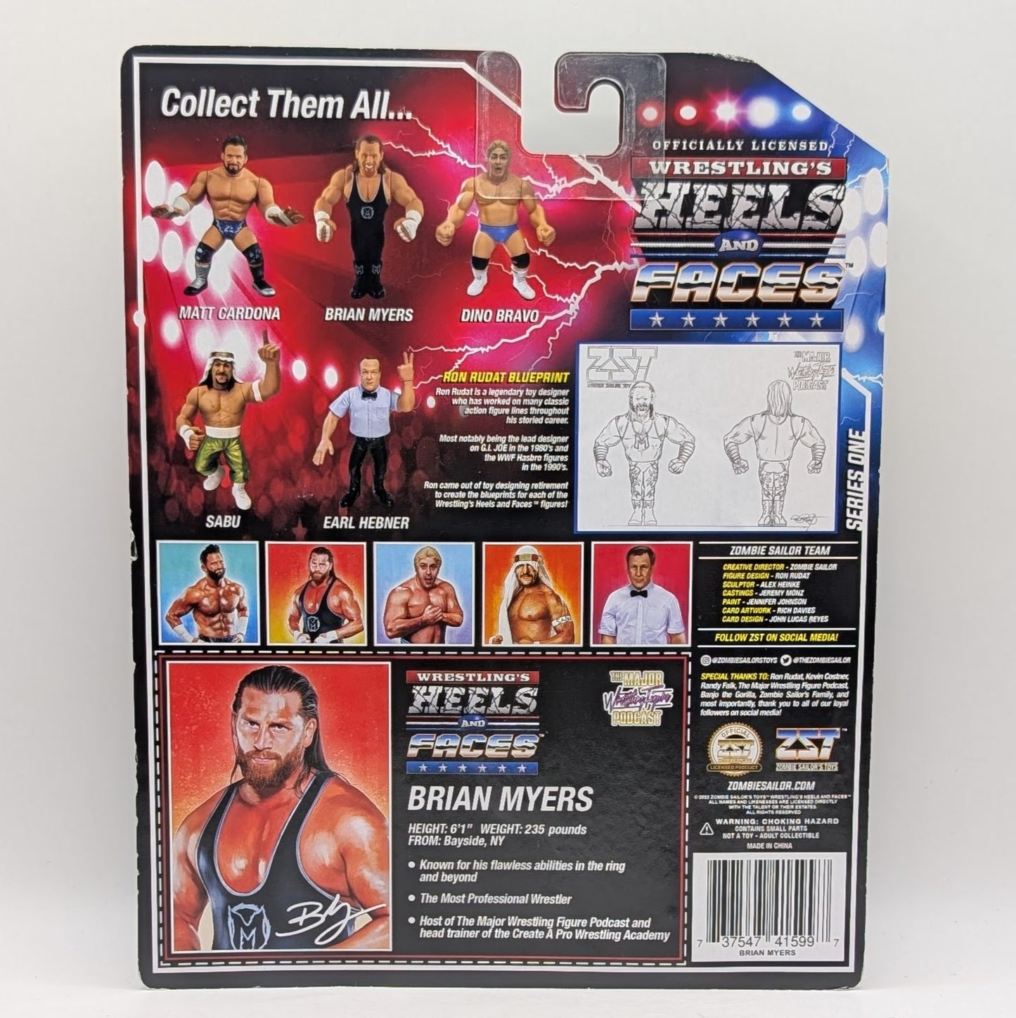 Zombie Sailor Heels & Faces 1 Brian Myers *SIGNED*