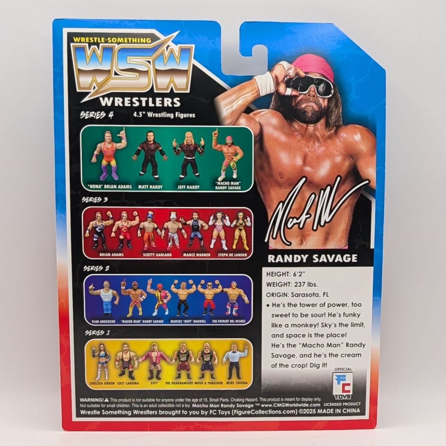 Figure Collections (FC) Wrestle Something Wrestlers 4 Macho Man Randy Savage