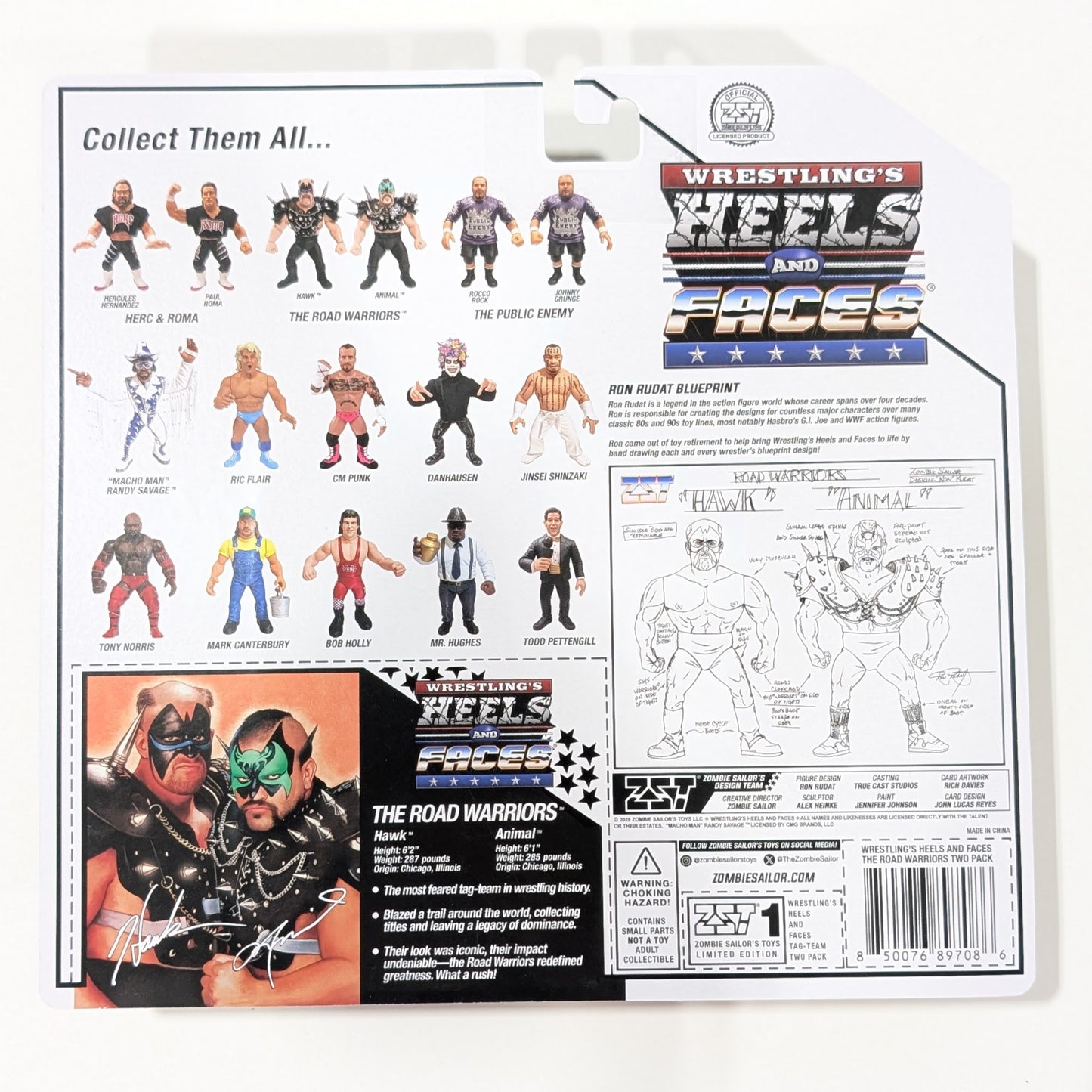 Zombie Sailor Heels & Faces 2026 2-Pack The Road Warriors (Animal & Hawk)