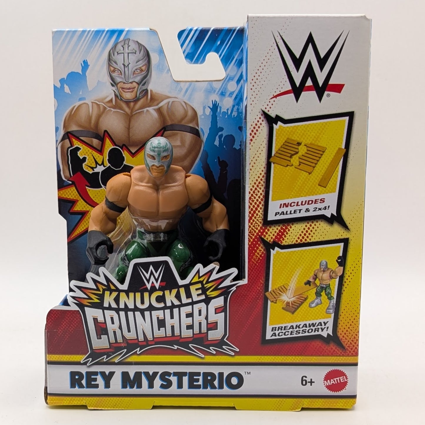Mattel WWE Knuckle Crunchers 6 - Set of 4 (Drew McIntyre, John Cena, Rey Mysterio, & The Undertaker)