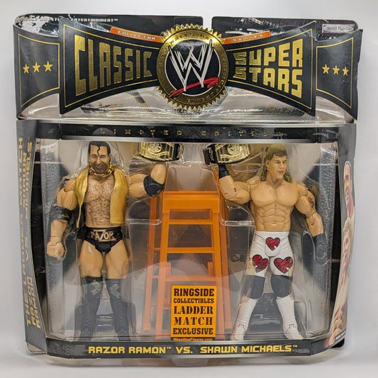 Classic Superstars 2-Pack Ringside Exclusive Ladder match Razor Ramon vs. Shawn Michaels