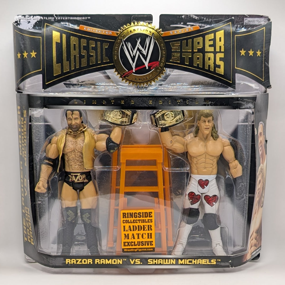 Classic Superstars 2-Pack Ringside Exclusive Ladder match Razor Ramon vs. Shawn Michaels