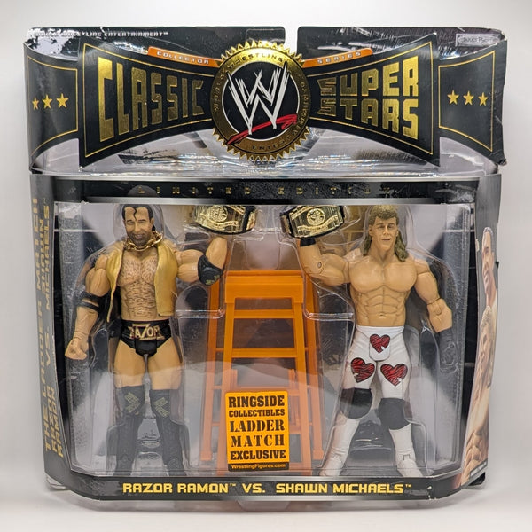 Classic Superstars 2-Pack Ringside Exclusive Ladder match Razor Ramon vs. Shawn Michaels