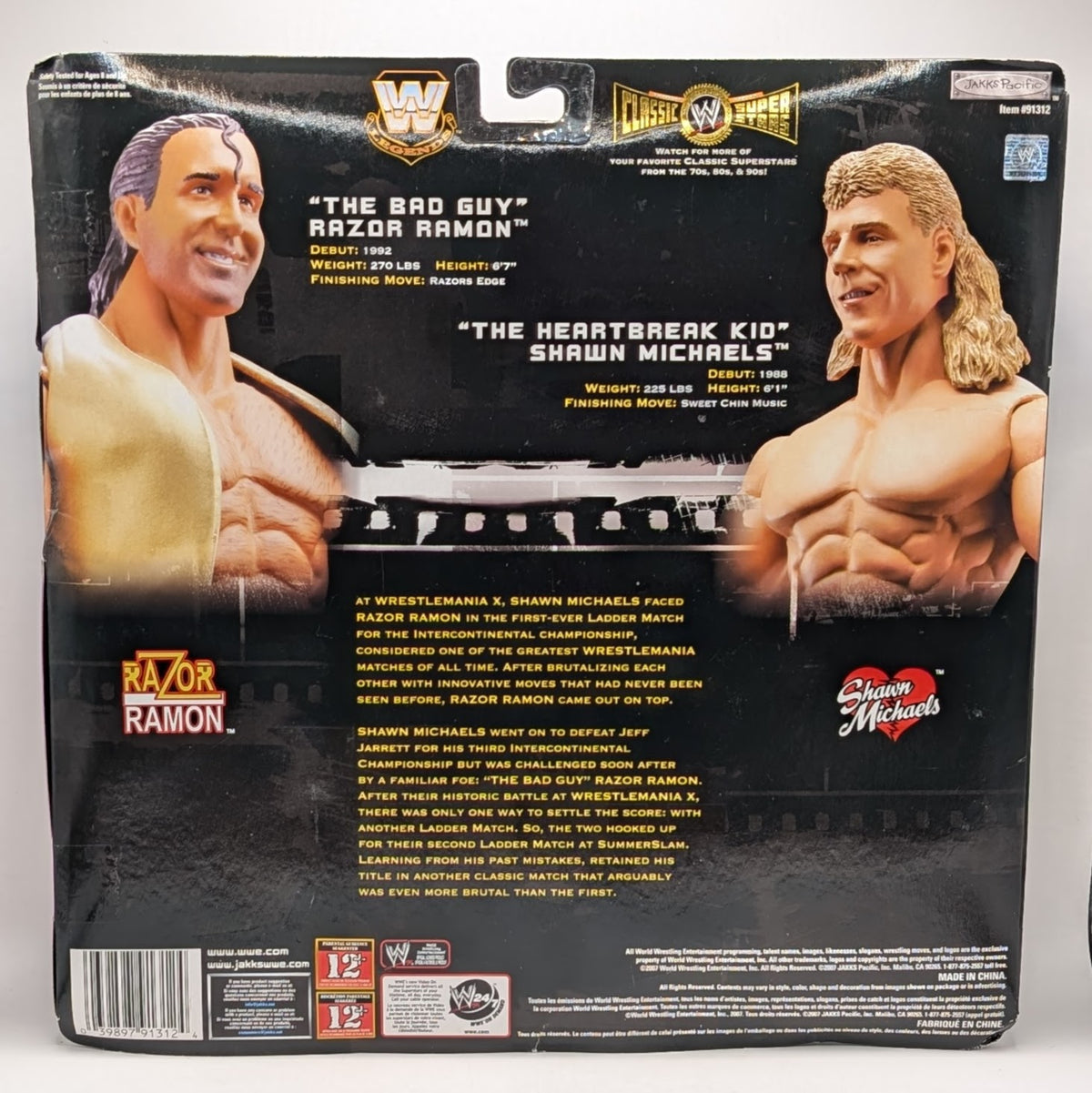 Classic Superstars 2-Pack Ringside Exclusive Ladder match Razor Ramon vs. Shawn Michaels
