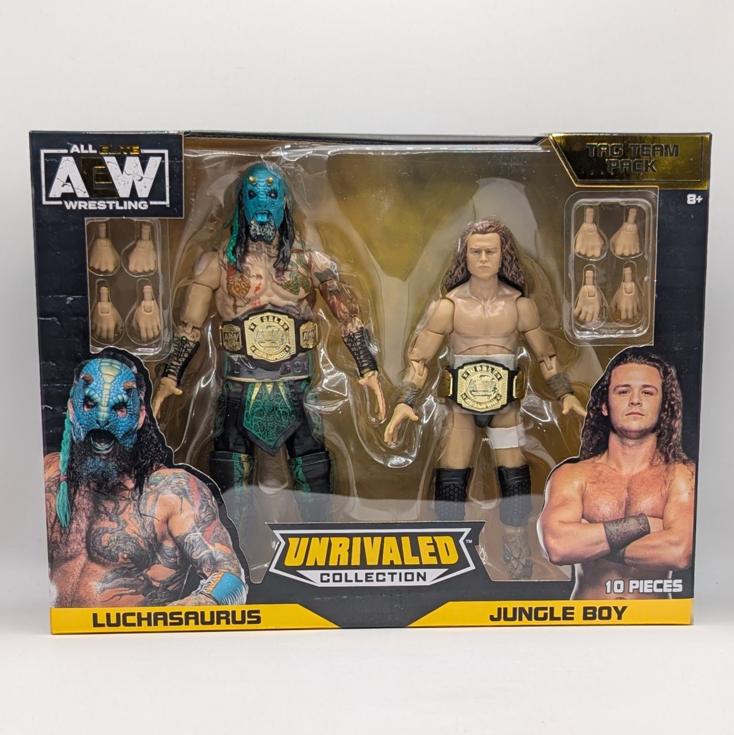 AEW Unrivaled Amazon Exclusive Tag Team Pack Luchasaurus & Jungle Boy