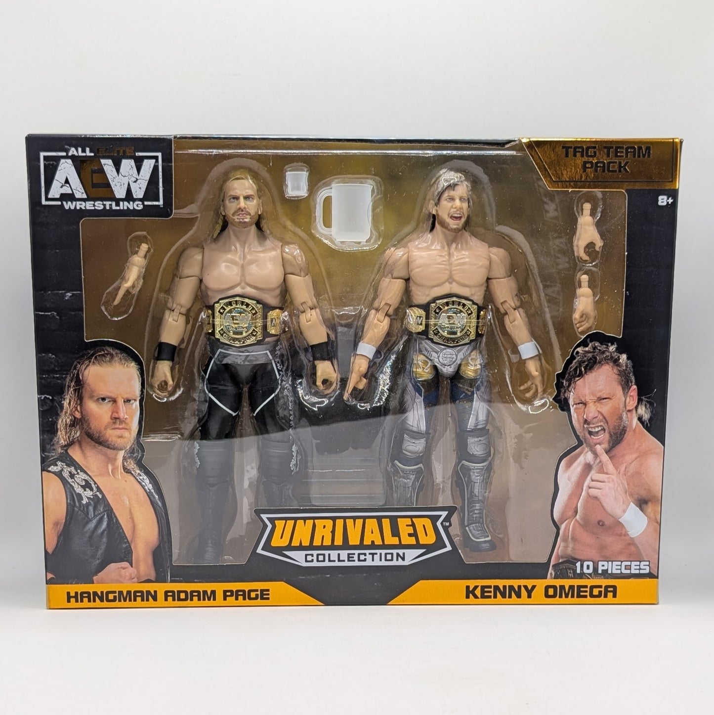 AEW Unrivaled Amazon Exclusive Tag Team Pack 'Hangman' Adam Page & Kenny Omega