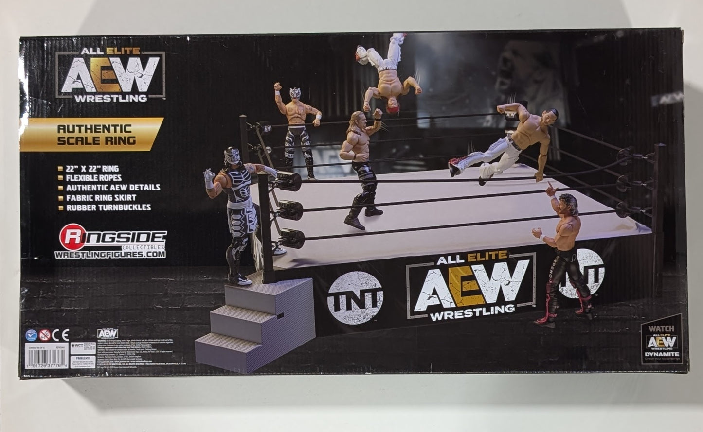 AEW Unrivaled Ringside Exclusive Authentic Scale Ring with Kenny Omega