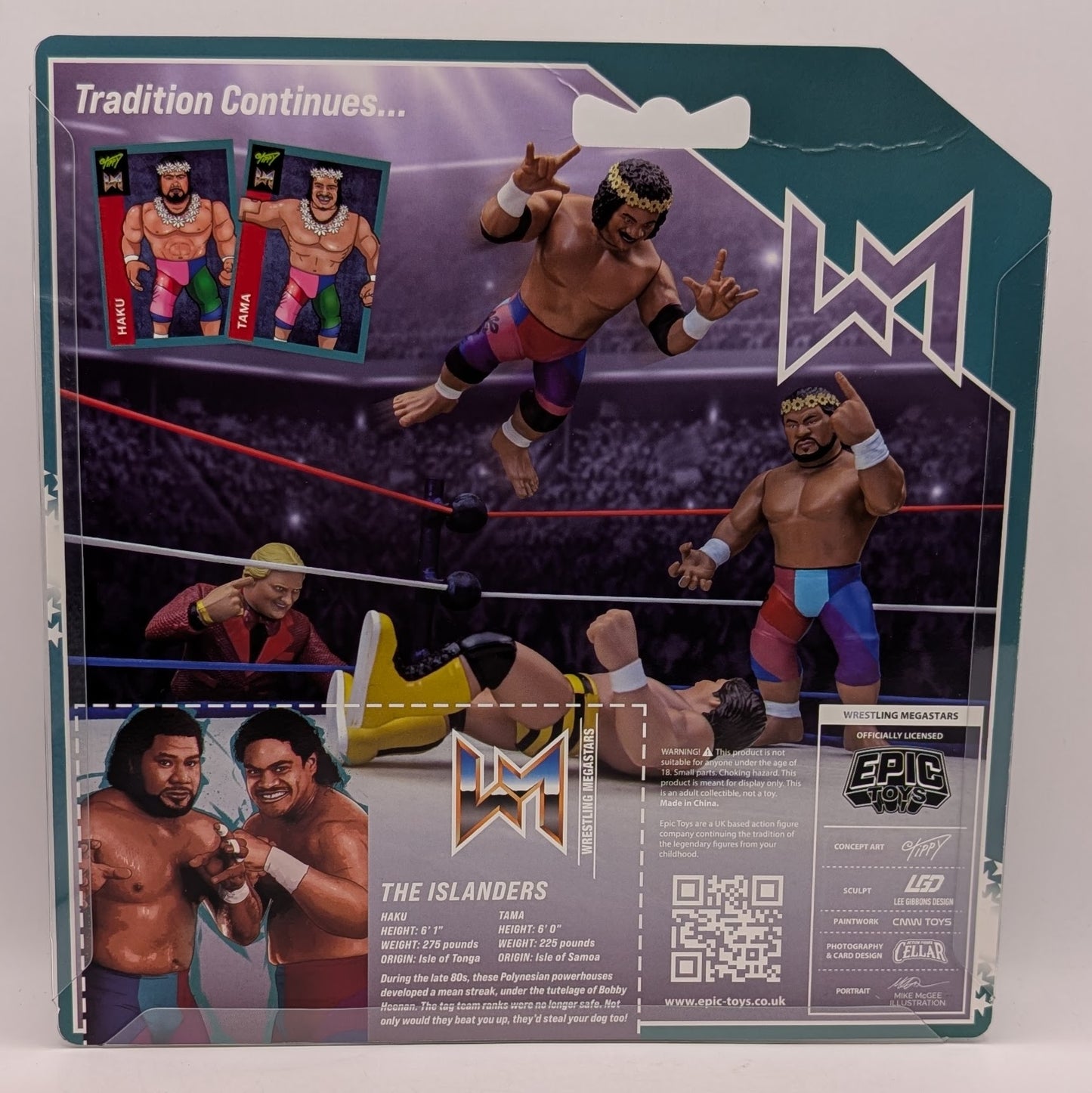 Epic Toys Wrestling Megastars 2026 2-Pack The Islanders (Haku & Tonga Kid)
