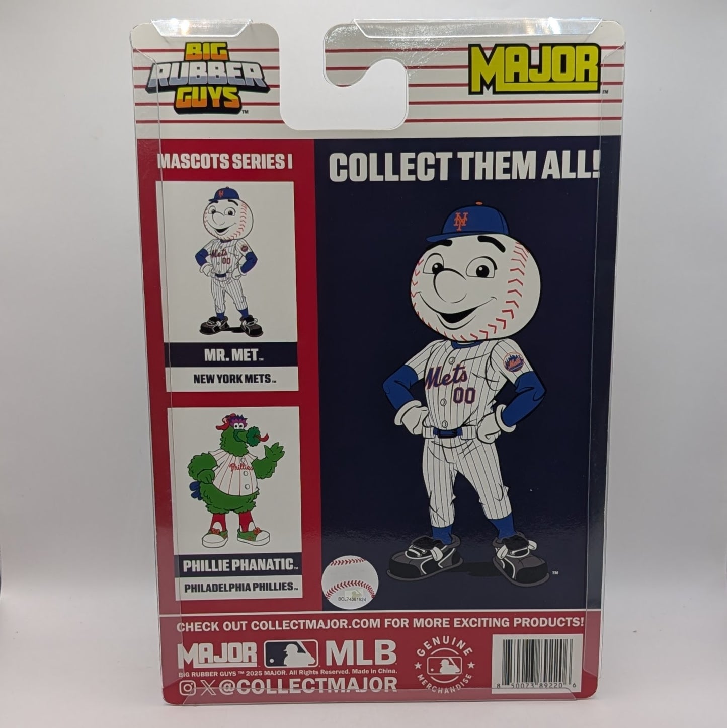 Major Big Rubber Guys Major League Baseball Mascots Mr. Met (New York Mets)