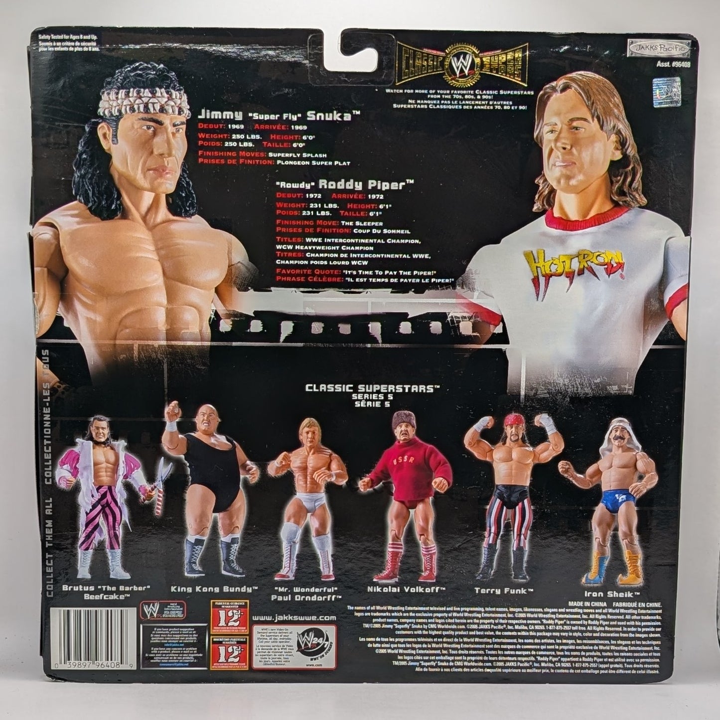 Classic Superstars 2-Packs 2 Jimmy Snuka vs. Roddy Piper
