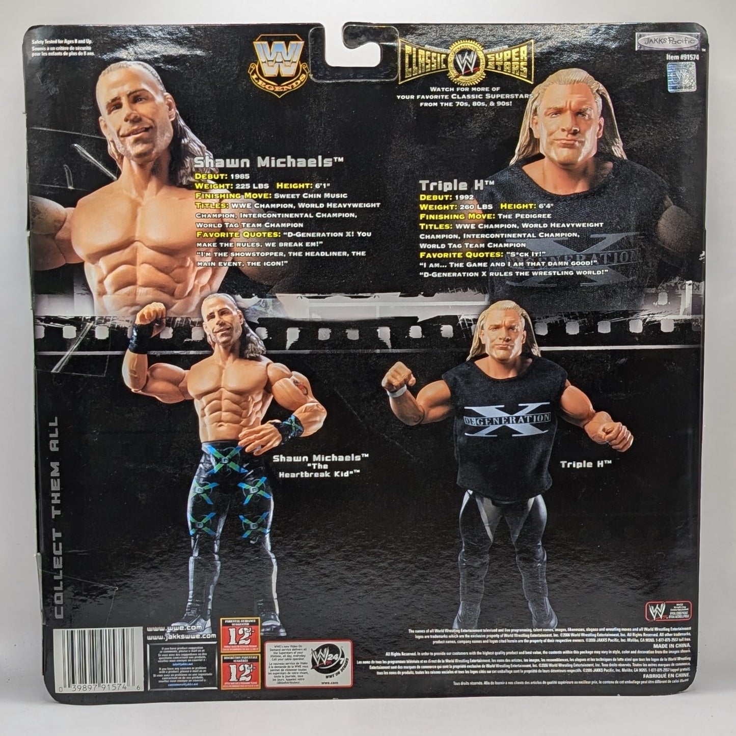 Classic Superstars 2-Pack Ringside Exclusive D-Generation X (Shawn Michaels & Triple H)