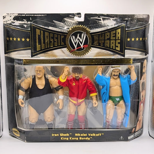 Classic Superstars 3-Packs 4 King Kong Bundy, Nikolai Volkoff & Iron Sheik