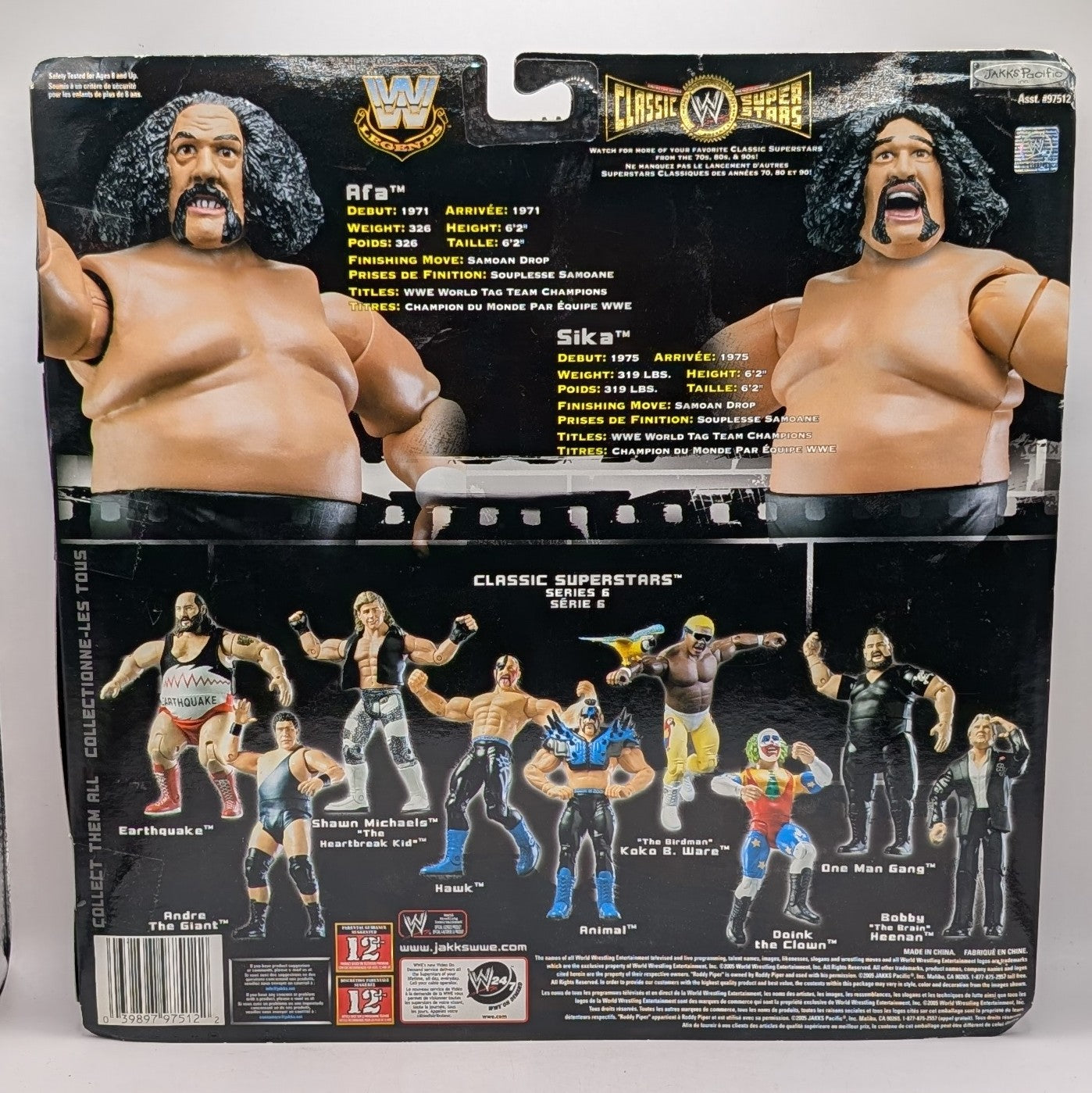 Classic Superstars 2-Packs 3 The Wild Samoans (Afa & Sika)