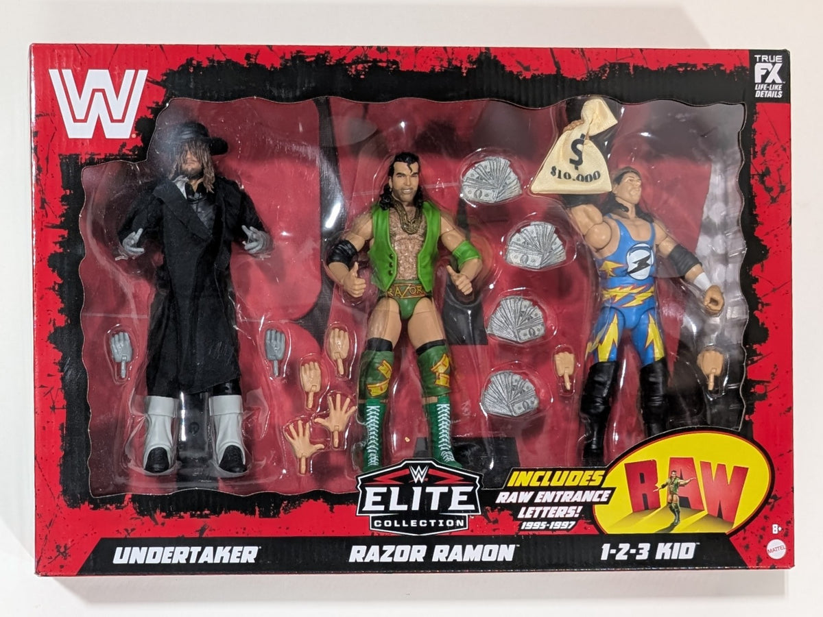 Elite Boxset Raw 30th Anniversary (The Undertaker, Razor Ramon, & 1-2-3 Kid)