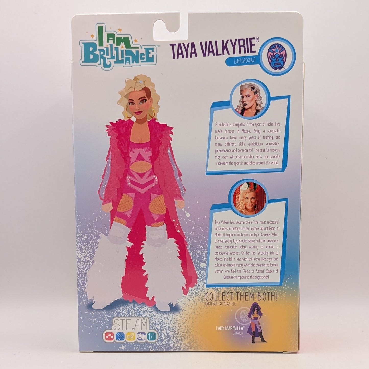 Boss Fight Legends of Lucha Libre I Am Brilliance 6" Doll Taya Valkyrie