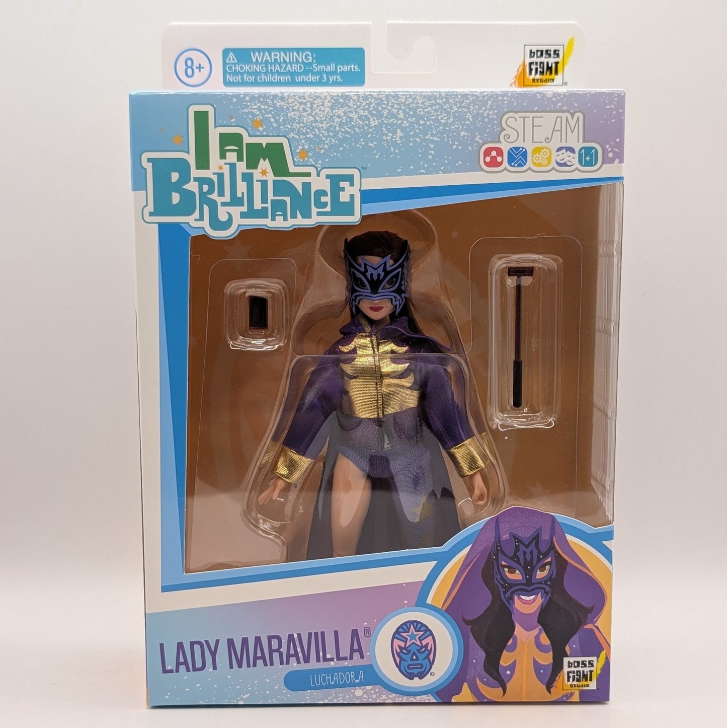 Boss Fight Legends of Lucha Libre I Am Brilliance 6" Doll Lady Maravilla