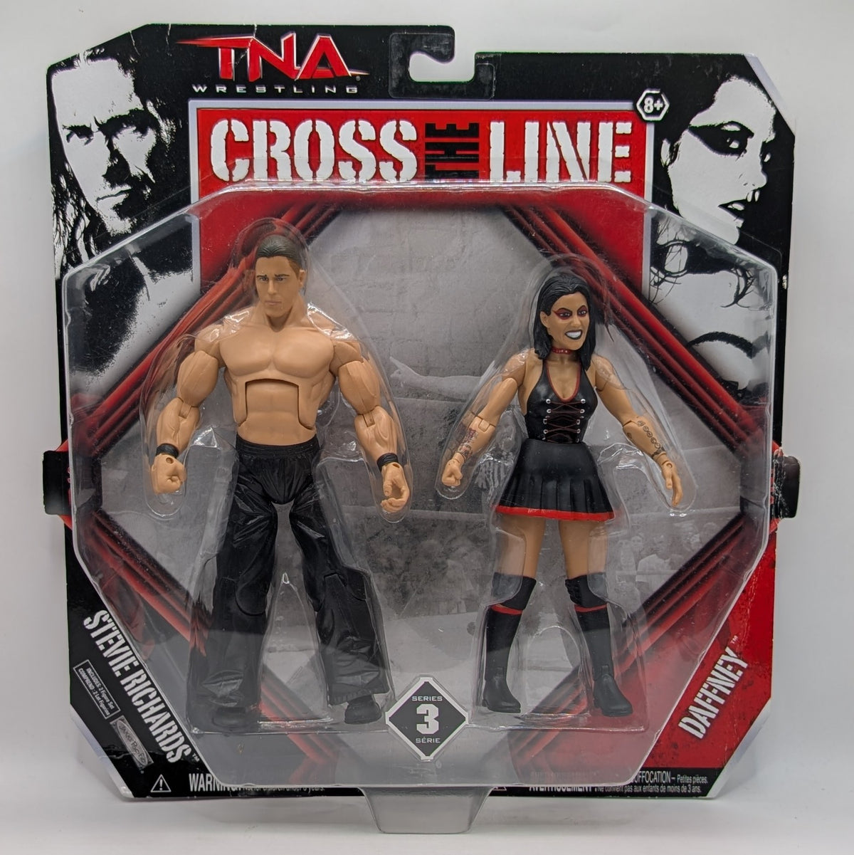 TNA Jakks Cross the Line 2-Packs 3 Stevie Richards & Daffney
