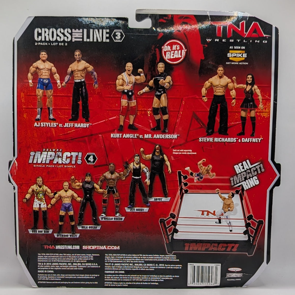 TNA Jakks Cross the Line 2-Packs 3 Stevie Richards & Daffney