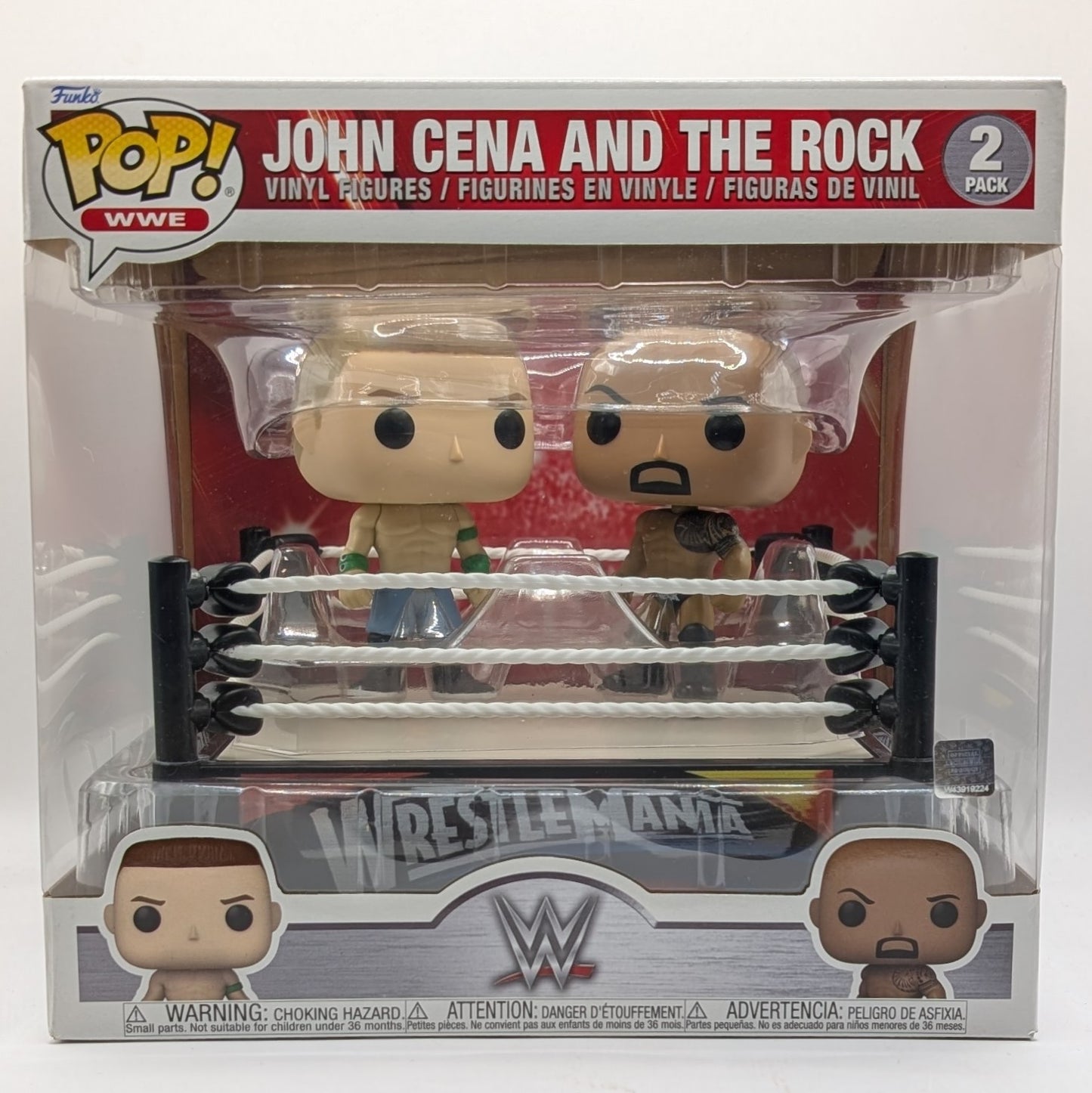 Funko POP! WWE 2-Pack John Cena vs. The Rock (Wrestlemania)