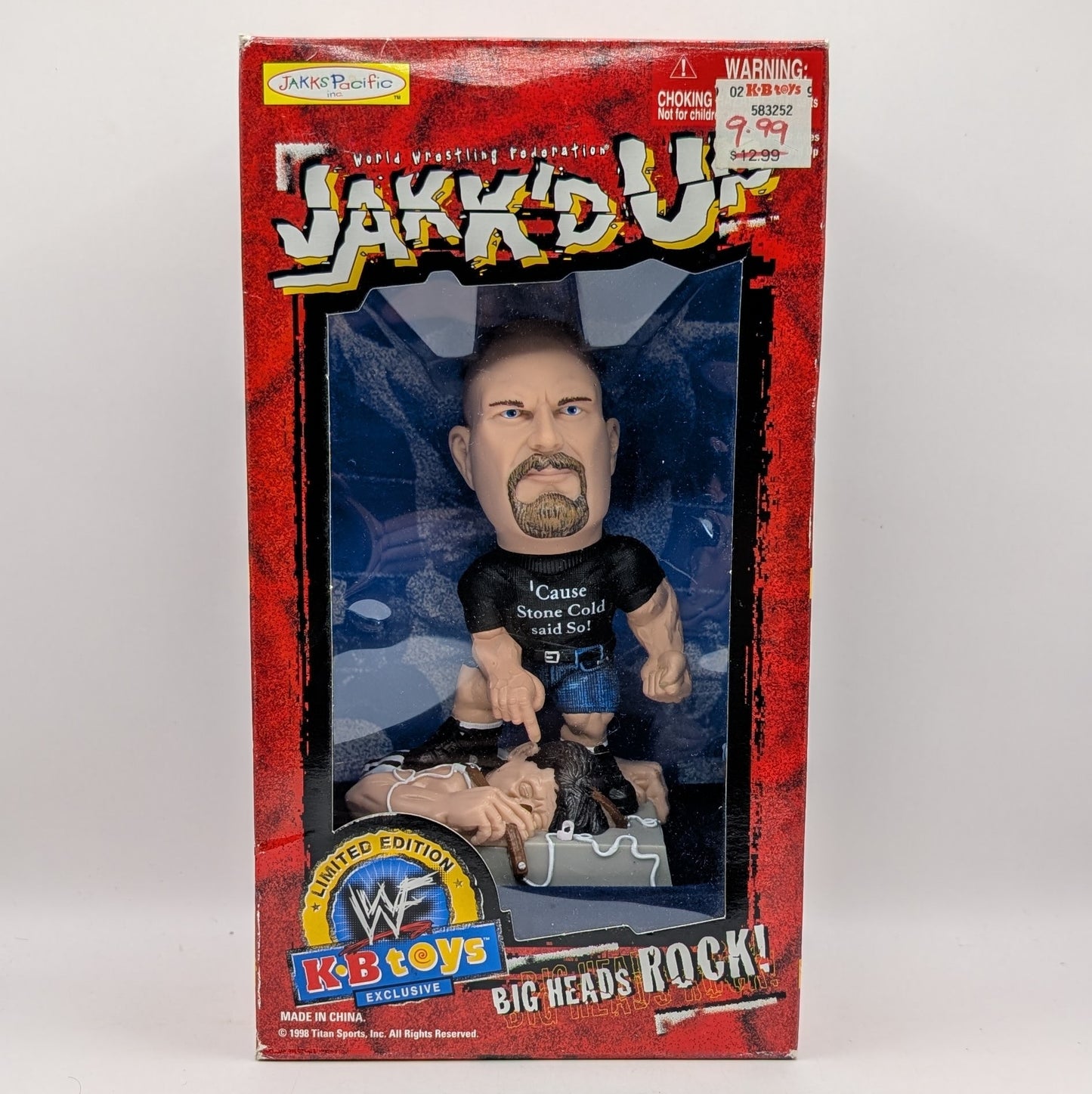 Jakks Jakk'd Up Bobblehead 'Stone Cold' Steve Austin