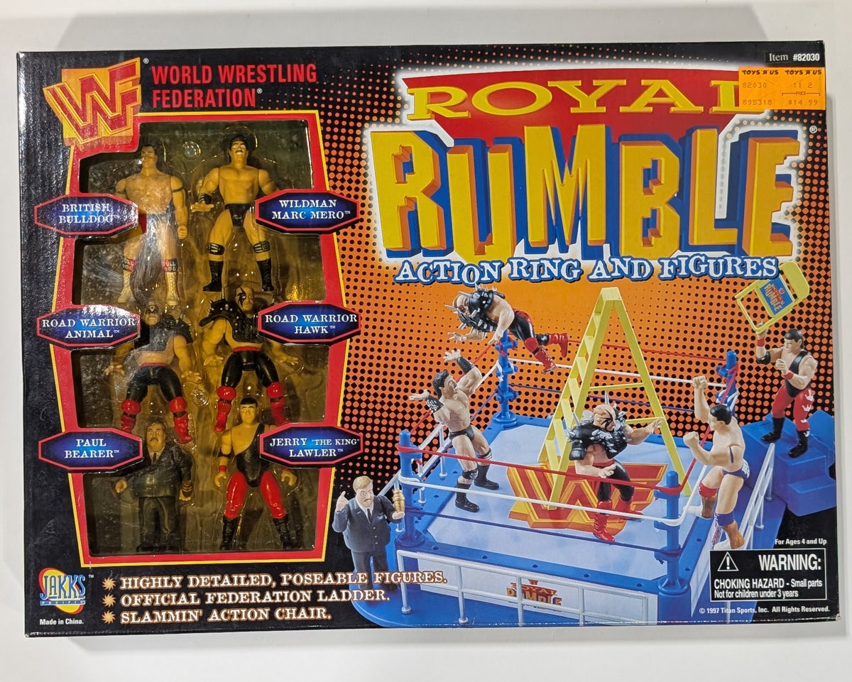 Jakks Mini Slammin' Action Ring & Figures Royal Rumble
