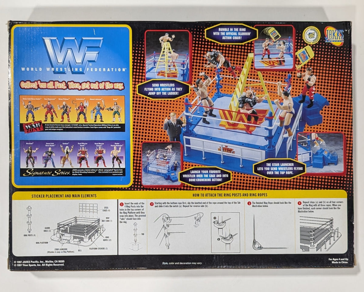Jakks Mini Slammin' Action Ring & Figures Royal Rumble