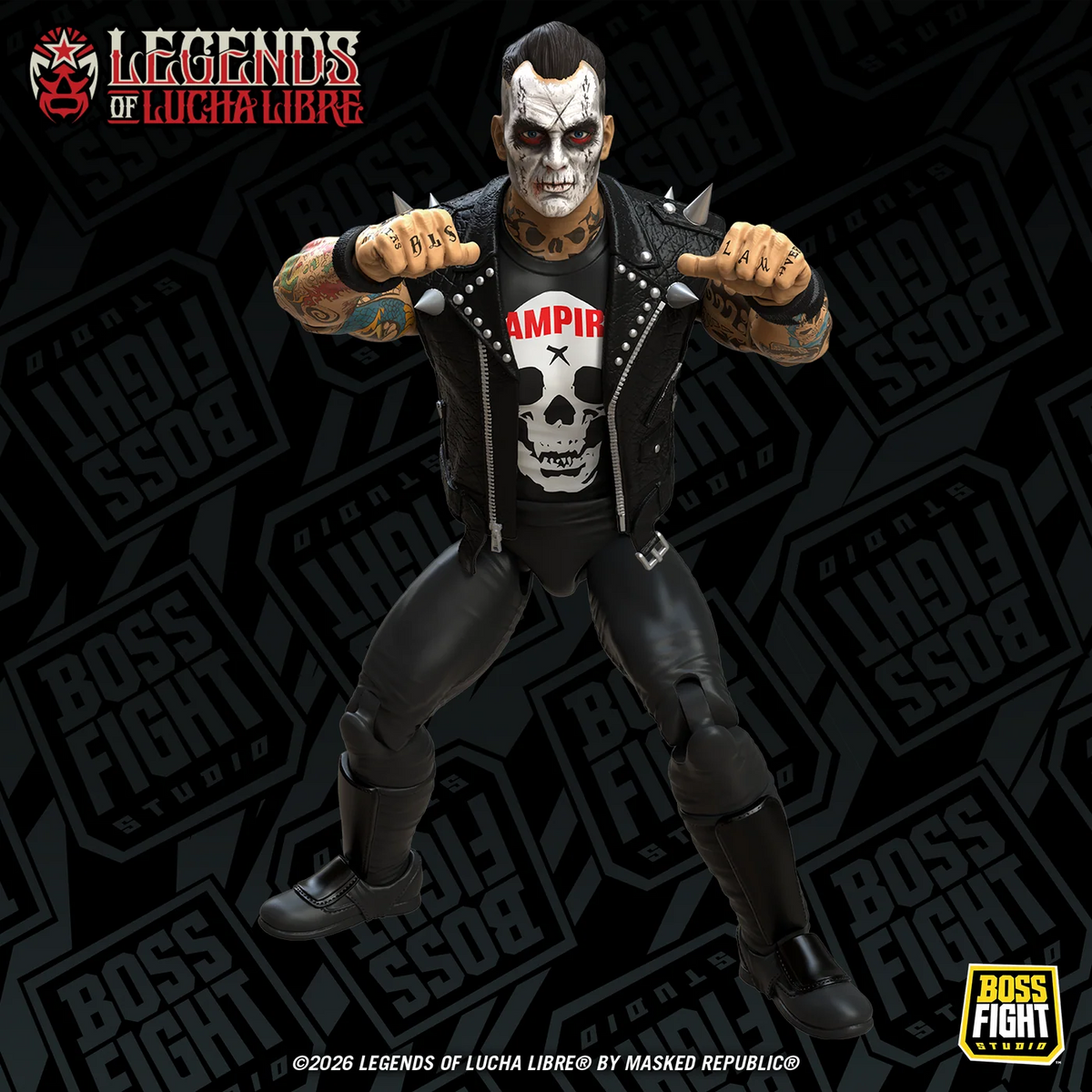 ***PRE-ORDER*** Boss Fight Legends of Lucha Libre Fanaticos Resurrected Vampiro