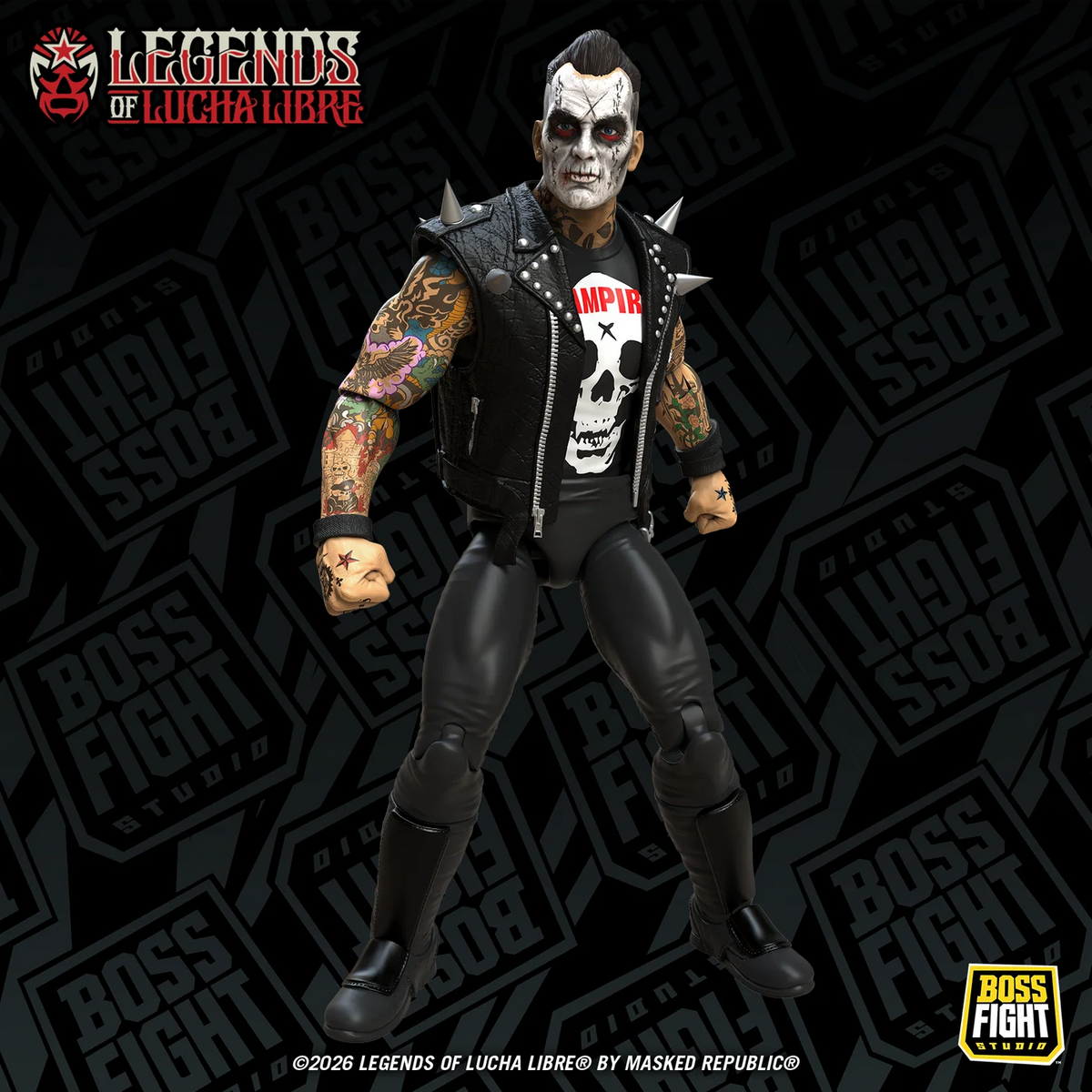 ***PRE-ORDER*** Boss Fight Legends of Lucha Libre Fanaticos Resurrected Vampiro