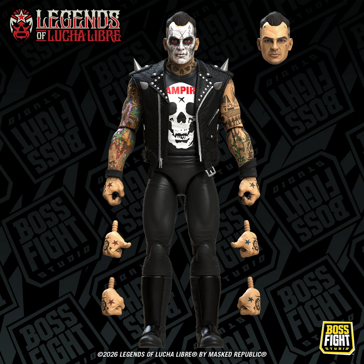 ***PRE-ORDER*** Boss Fight Legends of Lucha Libre Fanaticos Resurrected Vampiro