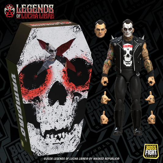 ***PRE-ORDER*** Boss Fight Legends of Lucha Libre Fanaticos Resurrected Vampiro