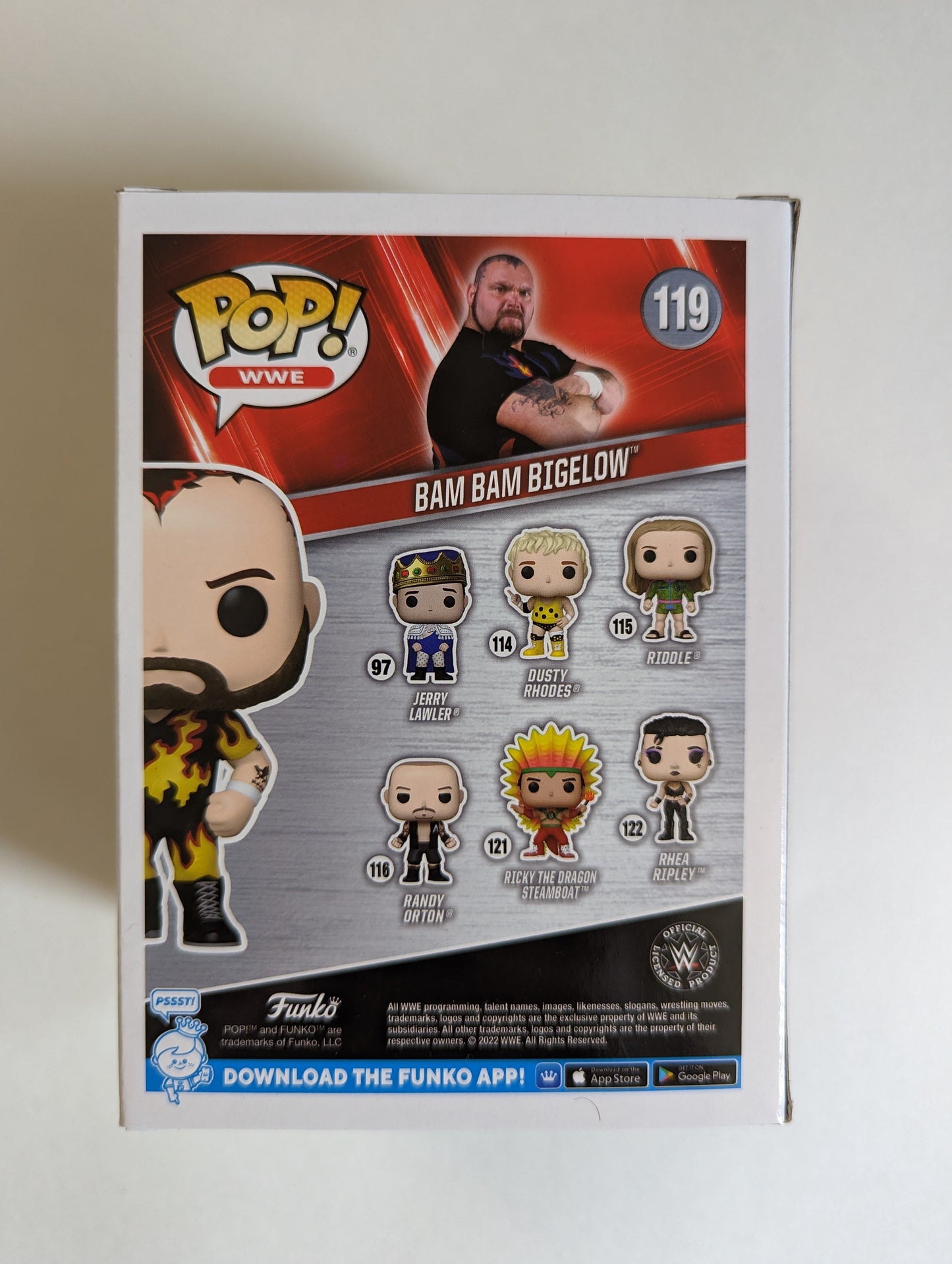 Funko Wrestling POP! Bam Bam Bigelow *WALMART - GLOW IN THE DARK EXCLUSIVE*