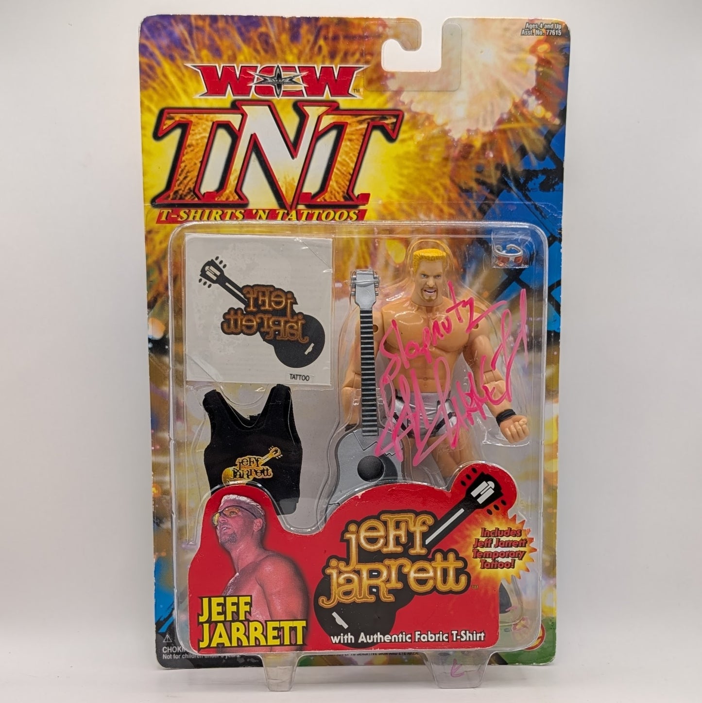 WCW Toybiz T.N.T. Jeff Jarrett *SIGNED*