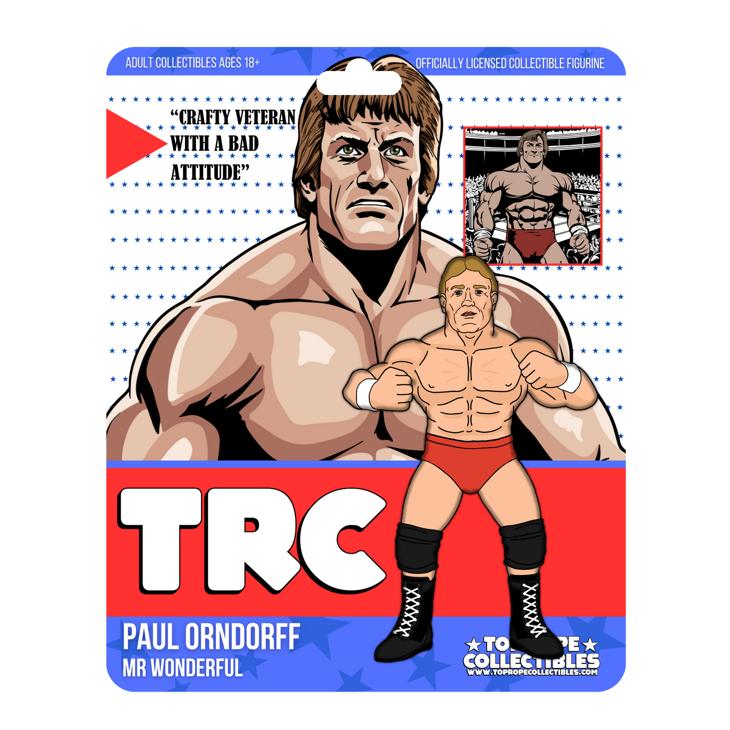 ***PRE-ORDER*** Top Rope Collectibles 'Mr. Wonderful' Paul Orndorff