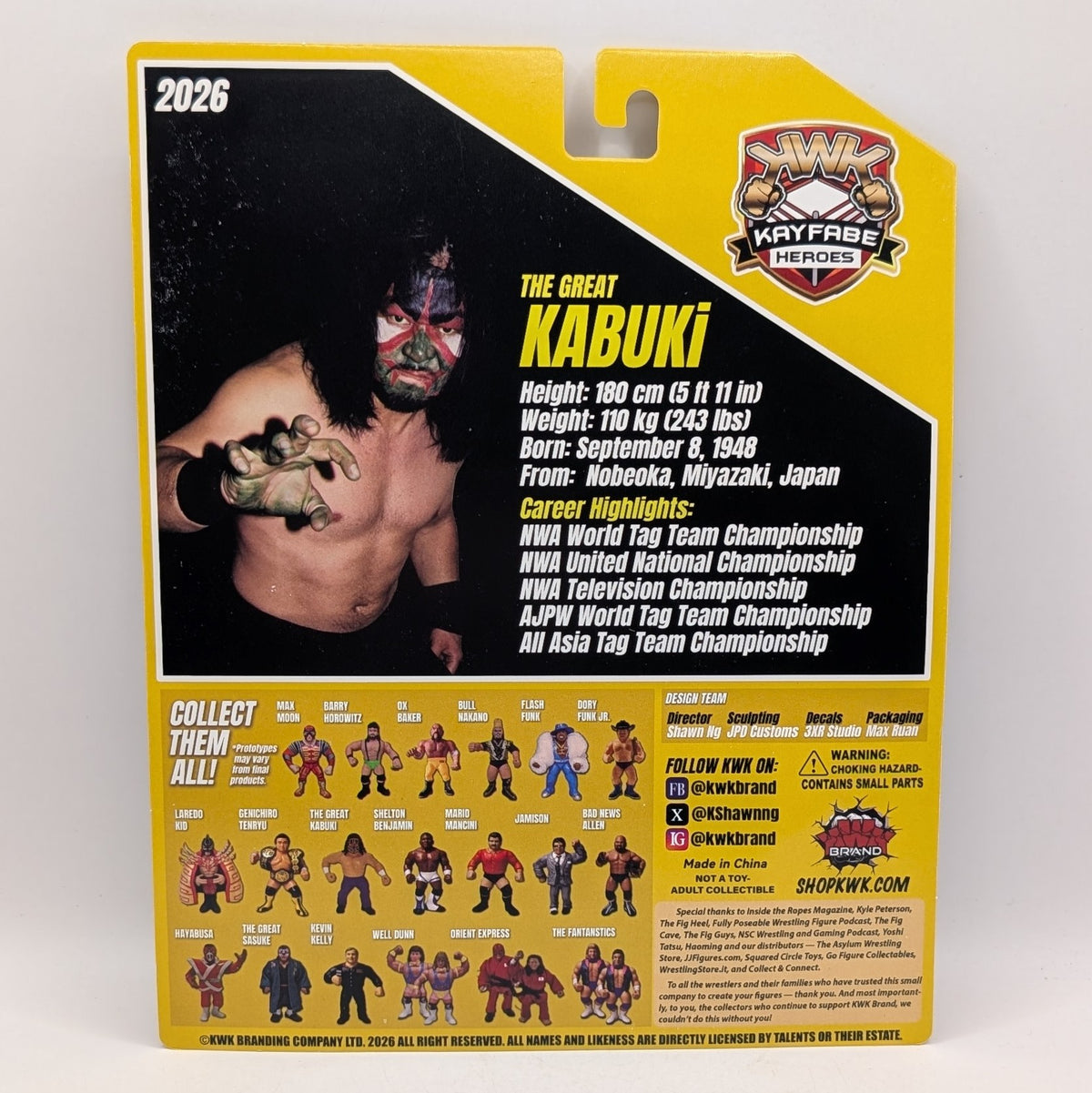 KWK 2026 Kayfabe Heroes The Great Kabuki