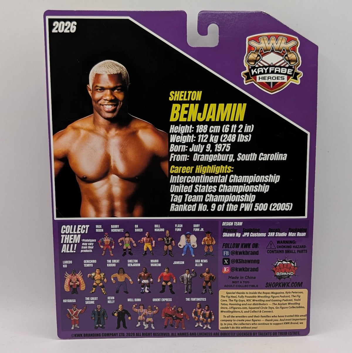 KWK 2026 Kayfabe Heroes Shelton Benjamin