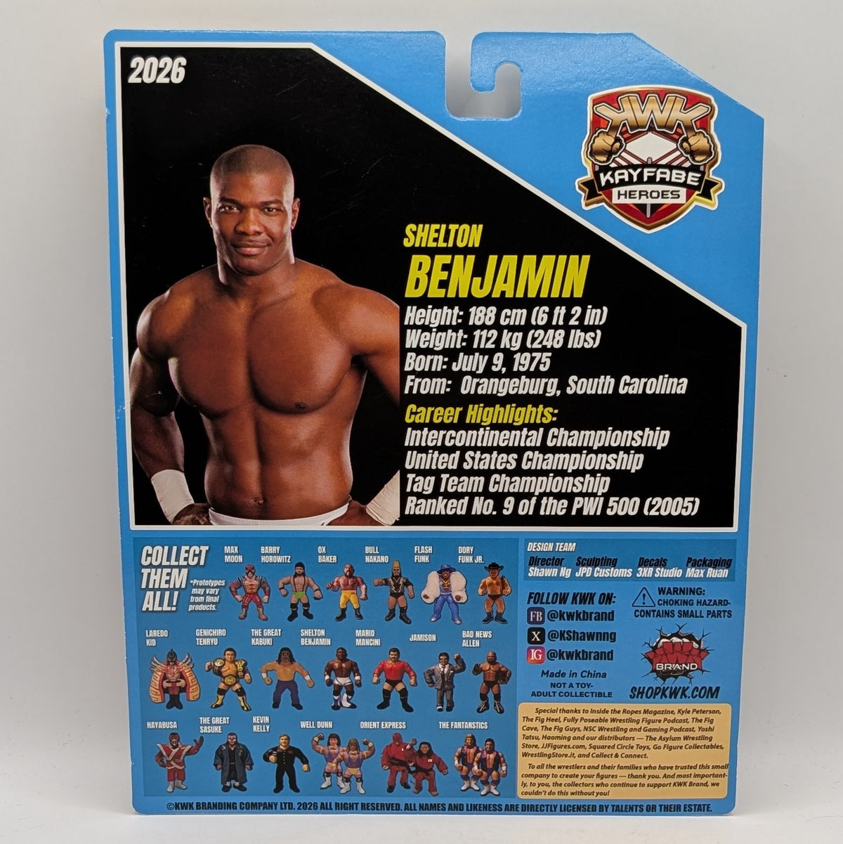 KWK 2026 Kayfabe Heroes Shelton Benjamin