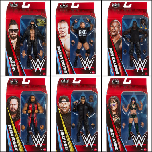 ***PRE-ORDER*** Elite 128 - Set of 6 (Jacy Jayne, Jelly Roll, Randy Orton, Ron Killings, Seth Rollins, & Talla Tonga)