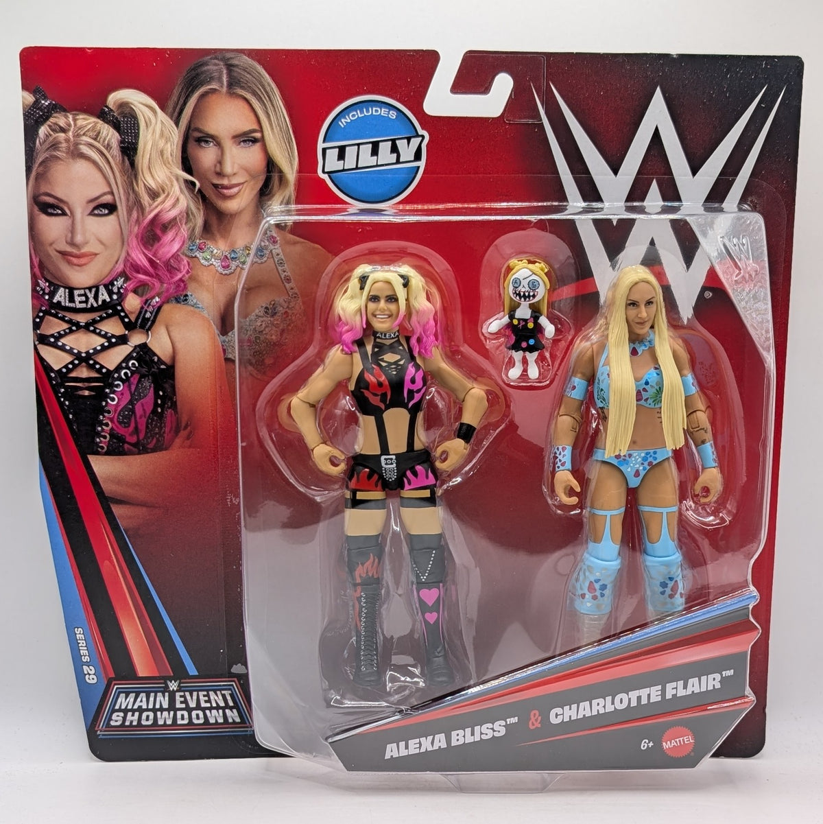***BACK-ORDER*** Main Event Showdown 29 - Set of 3 (Charlotte Flair & Alexa Bliss, CM Punk vs. LA Knight, & Roman Reigns vs. Solo Sikoa)