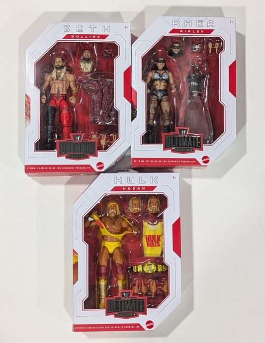 Ultimate Edition 30 - Set of 3 (Hulk Hogan, Rhea Ripley & Seth Rollins)