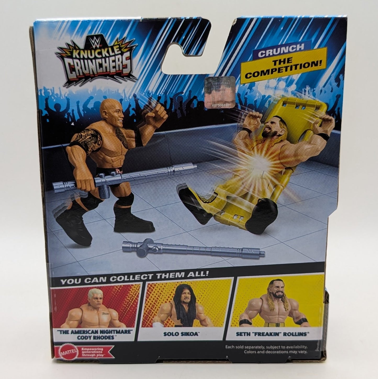 Mattel WWE Knuckle Crunchers 8 The Rock