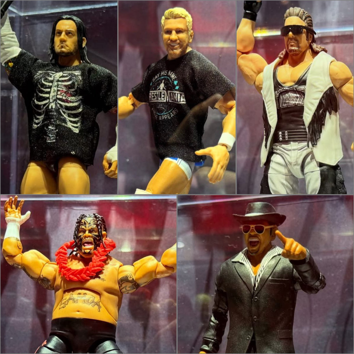***PRE-ORDER*** Elite Wrestlemania 43 - Set of 5 (CM Punk, Diesel, Joe Hendry, Umaga, & Build-A-Figure Armando Alejandro Estrada)
