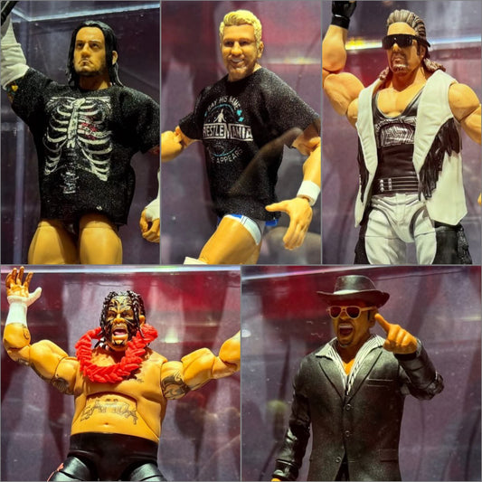 ***PRE-ORDER*** Elite Wrestlemania 43 - Set of 5 (CM Punk, Diesel, Joe Hendry, Umaga, & Build-A-Figure Armando Alejandro Estrada)