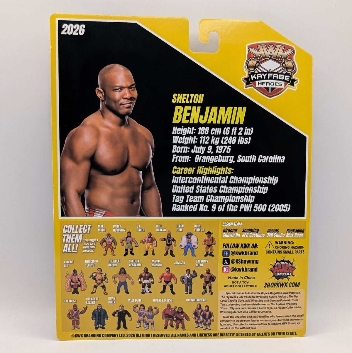 KWK 2026 Kayfabe Heroes Shelton Benjamin