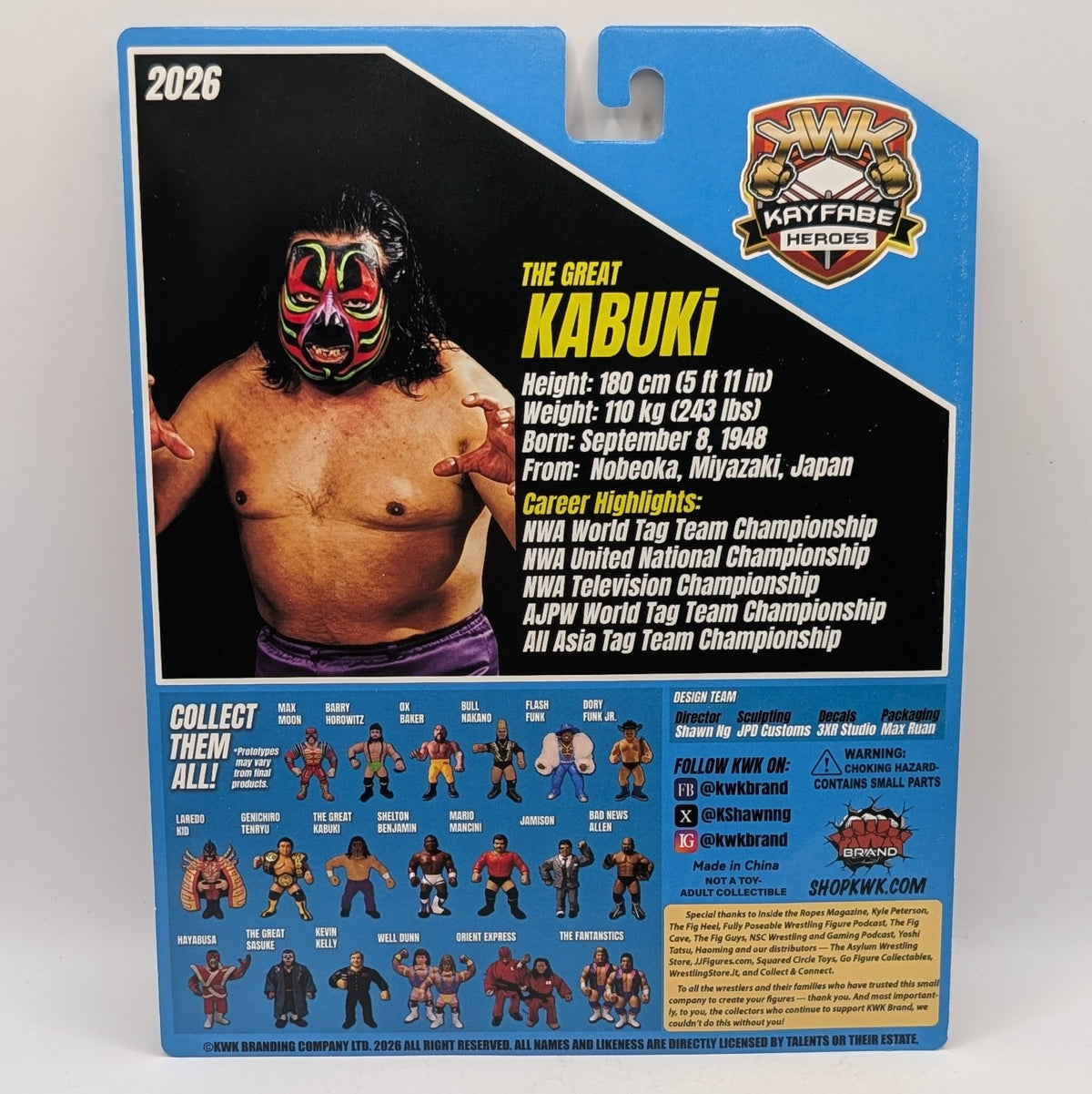 KWK 2026 Kayfabe Heroes The Great Kabuki
