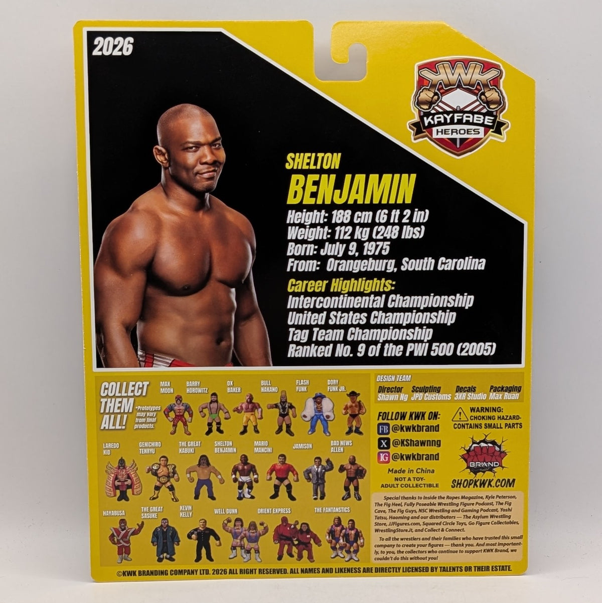KWK 2026 Kayfabe Heroes Shelton Benjamin