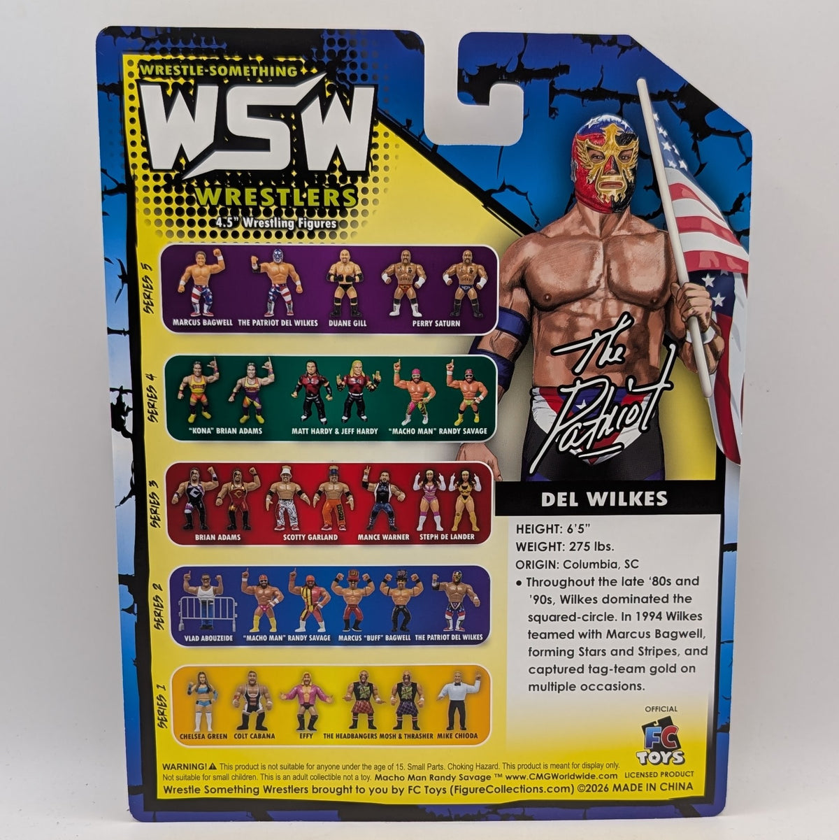 FC Wrestle Something Wrestlers Confirmed Hits 'The Patriot' Del Wilkes